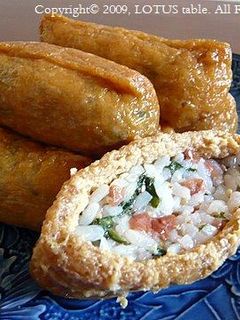 梅煮春菊ご飯☆いなりずし風-レシピのメイン写真