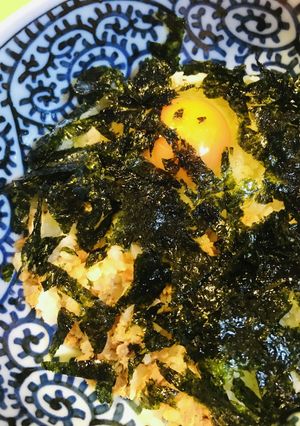 たまかけごはん●韓国海苔とツナかけごはん-レシピのメイン写真