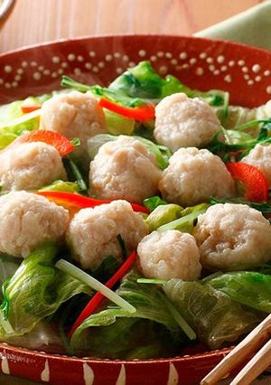 みつせ鶏旨みだんごの蒸し野菜-レシピのメイン写真