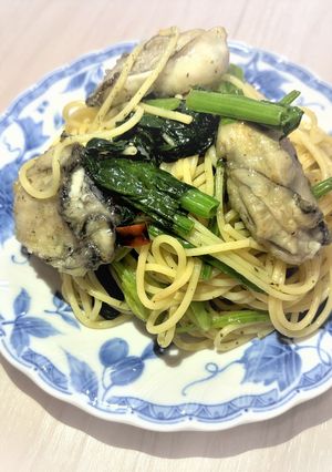 ふわふわ牡蠣のペペロンチーノ-レシピのメイン写真