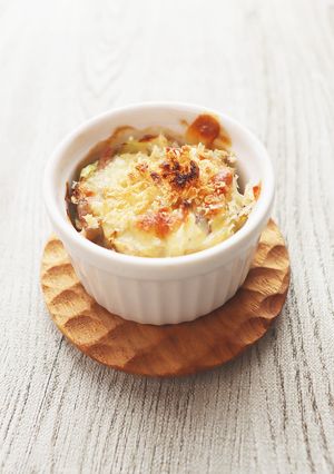 白菜と豚バラのごまぽん酢プチグラタン-レシピのメイン写真