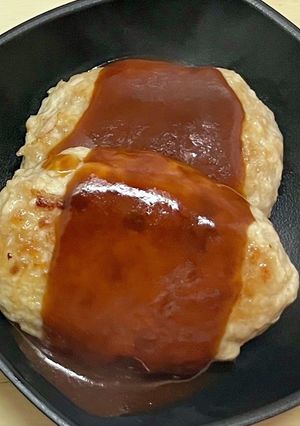 鶏つくねチーズハンバーグ-レシピのメイン写真