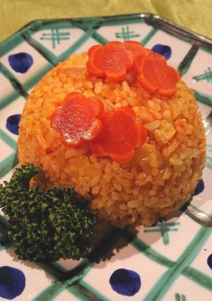 【野菜ソムリエ】金時にんじんの赤いピラフ-レシピのメイン写真