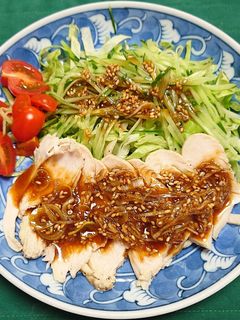 自家製ネギだれで、よだれ鶏サラダ-レシピのメイン写真