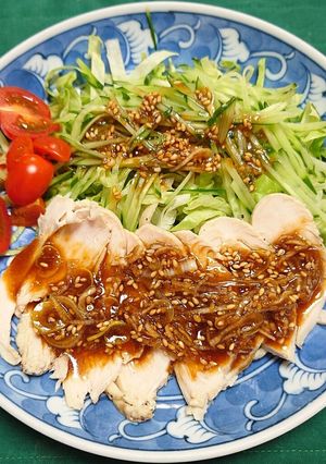 自家製ネギだれで、よだれ鶏サラダ-レシピのメイン写真