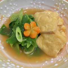 รูปของ 九条ネギとお揚げさんのしみしみ煮