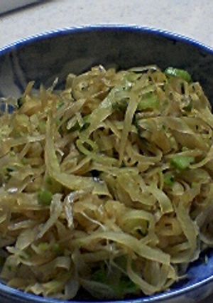 大根の皮のキンピラ風炒め-レシピのメイン写真