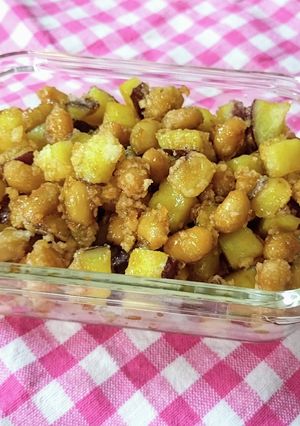 【★】さつまいもと大豆のカリカリ甘辛絡め-レシピのメイン写真