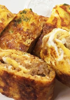 給食の「具だくさん卵焼き」♡お弁当にも-レシピのメイン写真