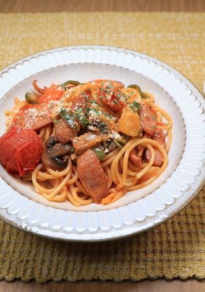 ナポリタン（カラーミニトマト一緒煮）-レシピのメイン写真