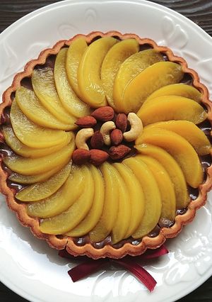 １０分チョコババロア桃タルトナッツケーキ-レシピのメイン写真