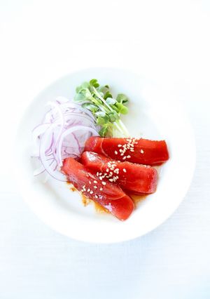 手軽な一品【韓国風鮪の漬け】-レシピのメイン写真