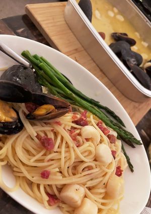 帆立とマッスルのパスタ-レシピのメイン写真