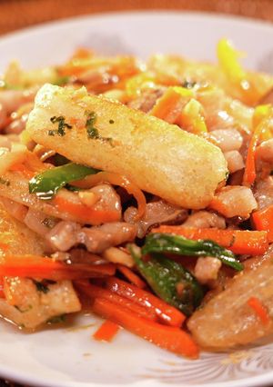 餅入りチンジャオロース【食遺産】-レシピのメイン写真
