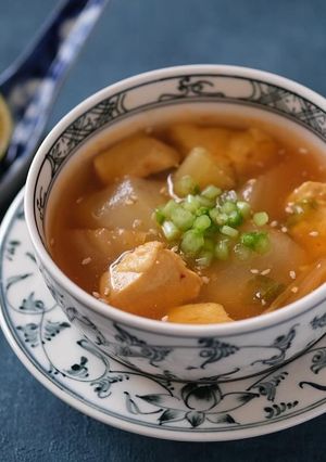 【冬の薬膳】 鶏とかぶのキムチスープ-レシピのメイン写真