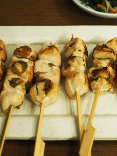 フライパンでささみの梅しそ焼き鳥-レシピのメイン写真