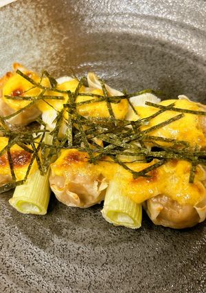 からしマヨで♪シュウマイネギ間串-レシピのメイン写真