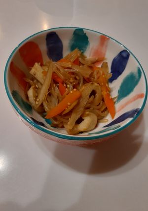 ごぼうと人参の炒め煮　-レシピのメイン写真