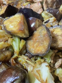 ナスとキャベツの肉味噌炒め-レシピのメイン写真