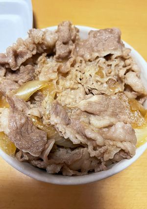 牛丼屋さんの牛丼を温める方法-レシピのメイン写真