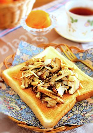 きのこの照り焼きトースト-レシピのメイン写真