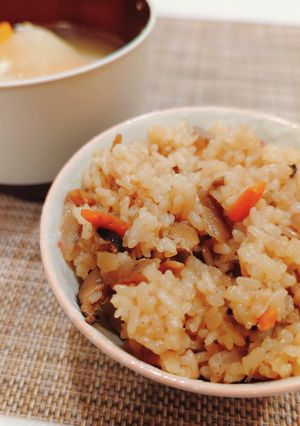 しいたけ香る♡炊き込みご飯-レシピのメイン写真