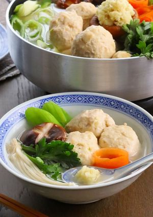 生姜たっぷり~あったか鶏だんご鍋-レシピのメイン写真