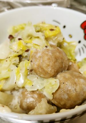 肉団子とキャベツの和風グラタン-レシピのメイン写真