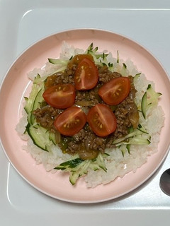 形のないハンバーグ丼-レシピのメイン写真