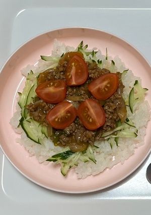 形のないハンバーグ丼-レシピのメイン写真