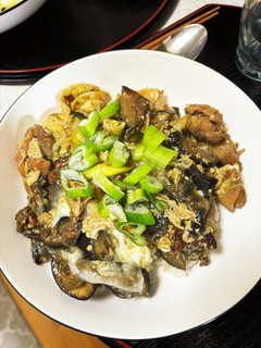 なすねぎ親子丼-レシピのメイン写真