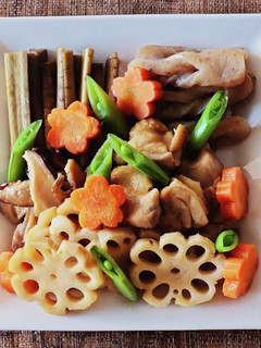 レンジ筑前煮☆煮物☆洋風お節☆簡単お節-レシピのメイン写真