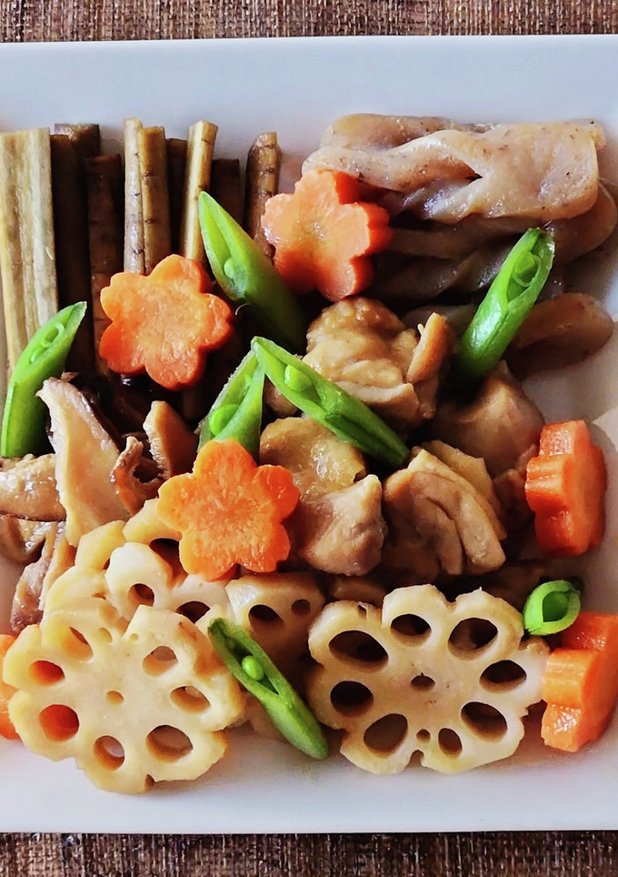 レンジ筑前煮☆煮物☆洋風お節☆簡単お節-レシピのメイン写真