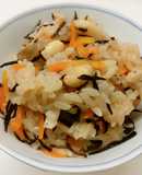 【健康】大豆とひじきの炊き込みご飯