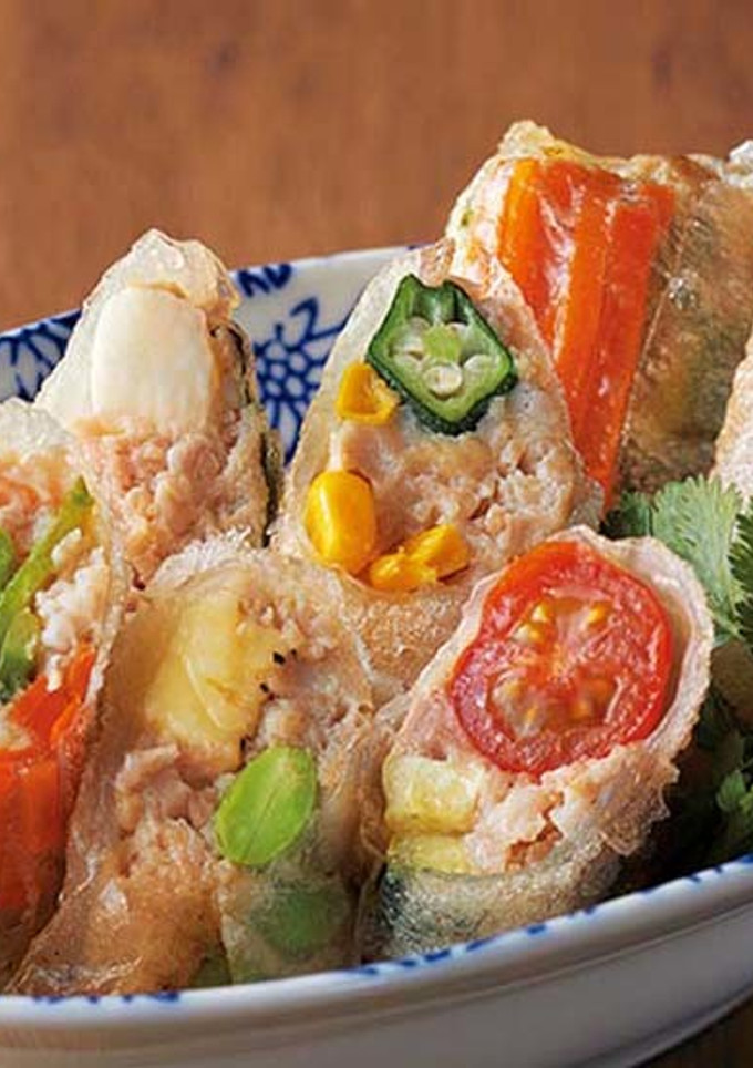 みつせ鶏と野菜の揚げ春巻き-レシピのメイン写真