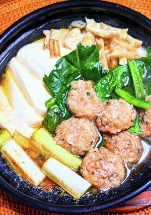 あい鴨団子鍋-レシピのメイン写真