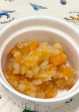 【離乳食】7か月から　さつまいもきな粉煮-レシピのメイン写真