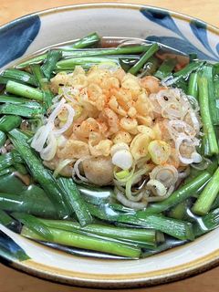 年越し蕎麦にニラ入りたぬき蕎麦はいかが-レシピのメイン写真