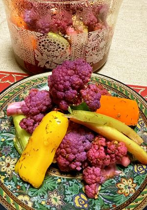 カリフラワーとパプリカのカレーピクルス-レシピのメイン写真