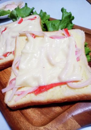 シンプル★カニカマトースト-レシピのメイン写真