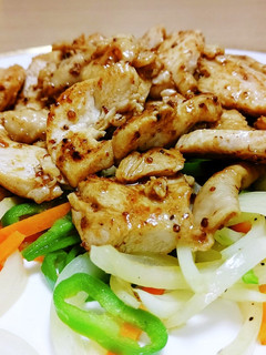 鶏むね肉マヨネーズ&マスタード炒め。-レシピのメイン写真