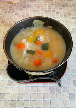 お腹に優しい♡栄養たっぷり味噌おじや-レシピのメイン写真