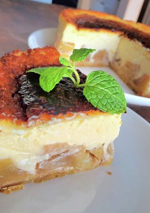 リンゴとライムのチーズケーキ-レシピのメイン写真
