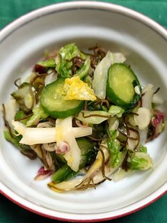 白菜とキュウリの梅昆布味の浅漬け風-レシピのメイン写真
