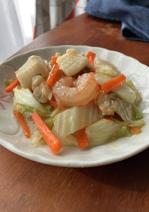 材料4つ！常備調味料で　簡単八宝菜風-レシピのメイン写真