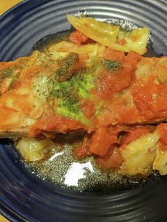 サーモンのトマト煮込み-レシピのメイン写真