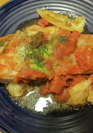 サーモンのトマト煮込み-レシピのメイン写真