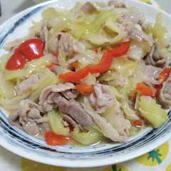 รูปของ キャベツ消費！豚キャベツあんかけ