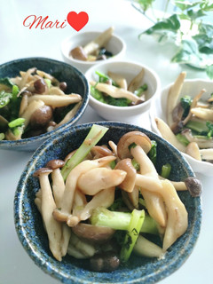 家族に好評☆しめじと大根の葉炒め-レシピのメイン写真