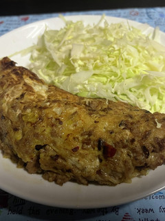 白菜とひき肉のオムレツ-レシピのメイン写真